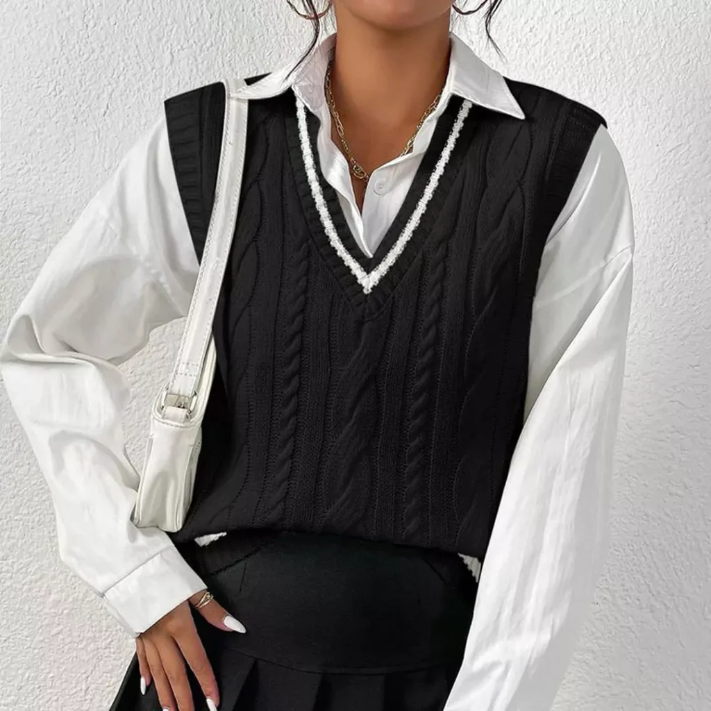 classy sweater vest for women