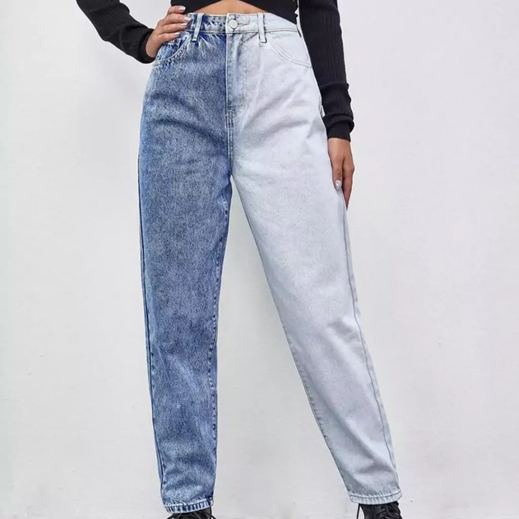 modish Mom-style jean pants for ladies 