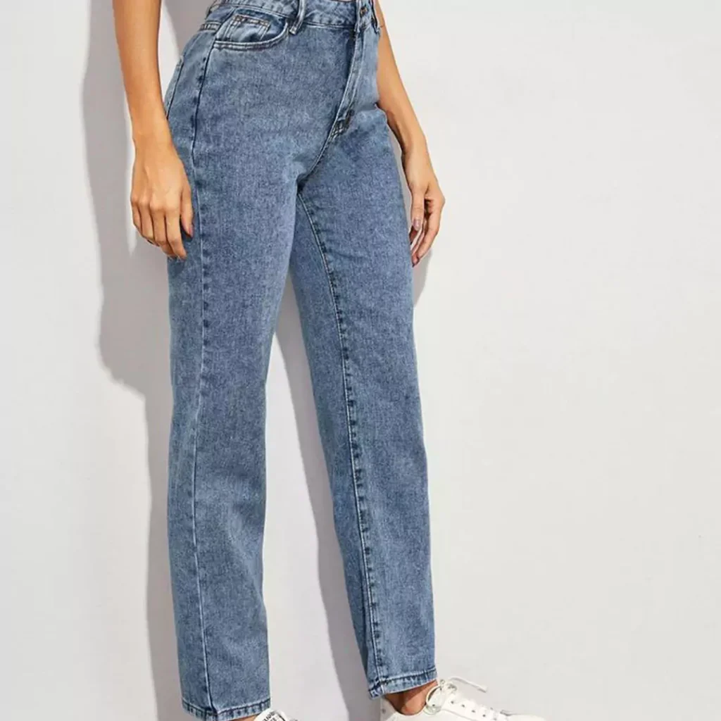 fashionable Mom-style jean pants for ladies 