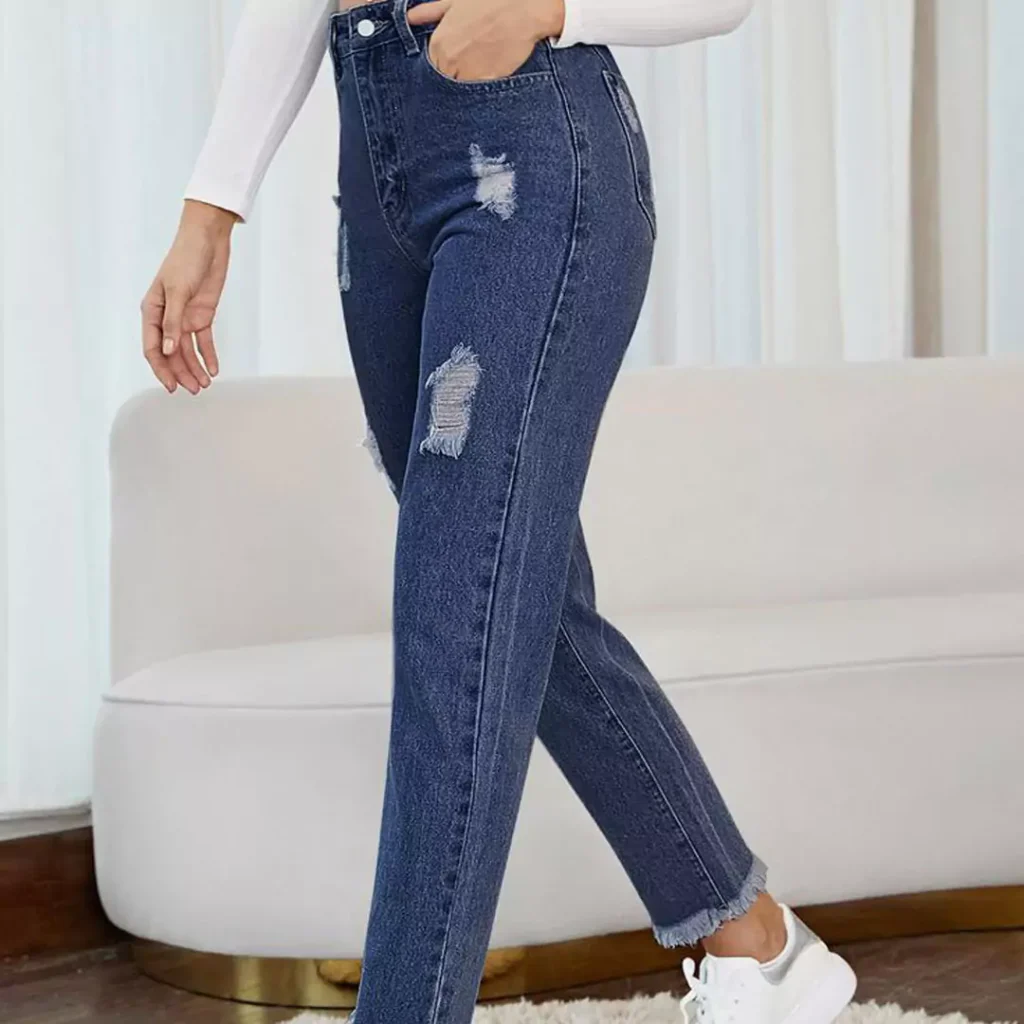 deceptive Mom-style jean pants for ladies 