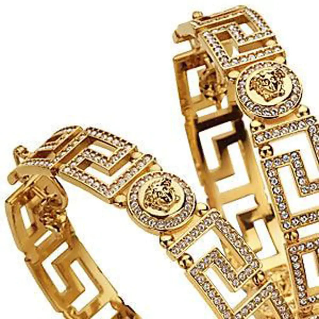 luxury Versace men's gold bracelets