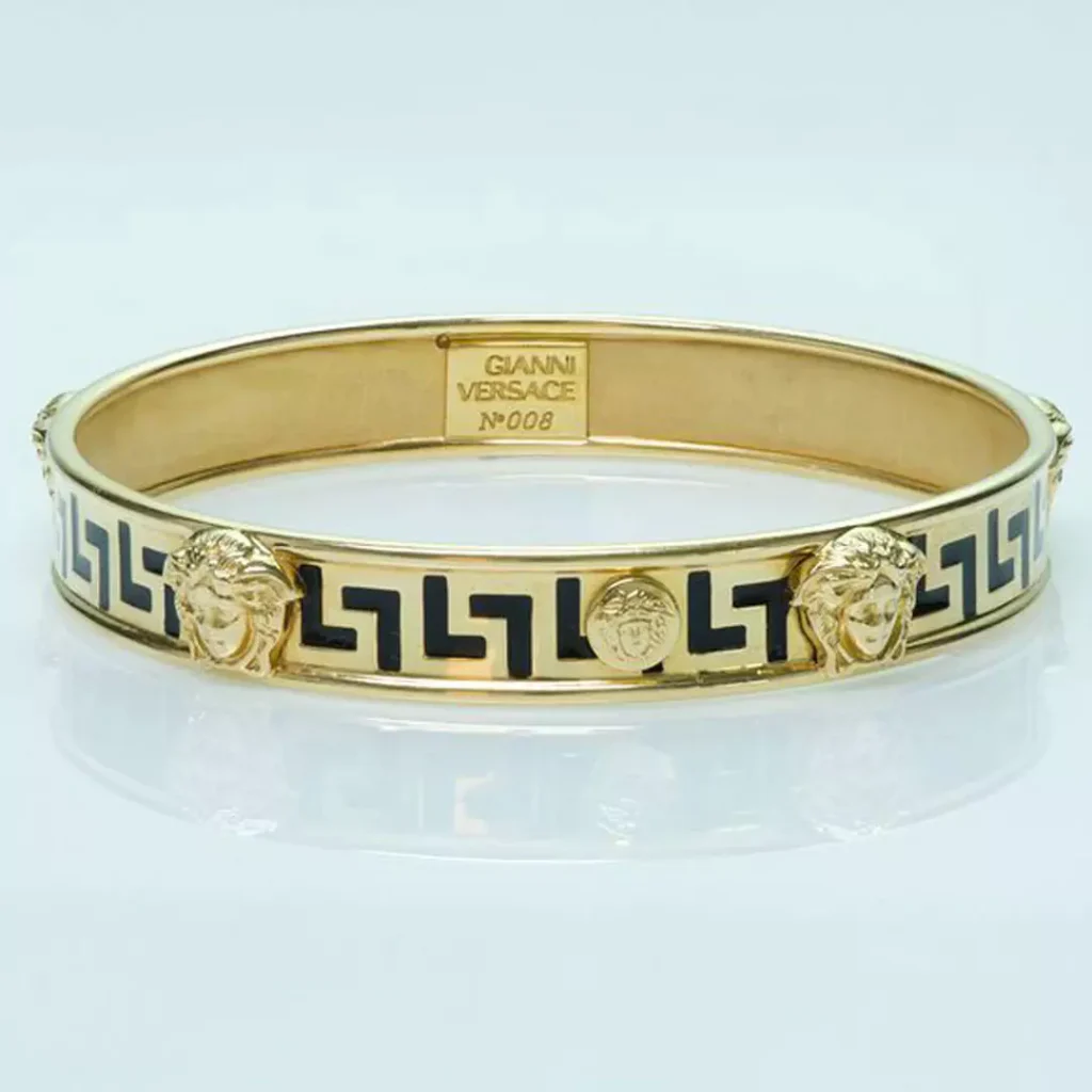 special Versace men's gold bracelets