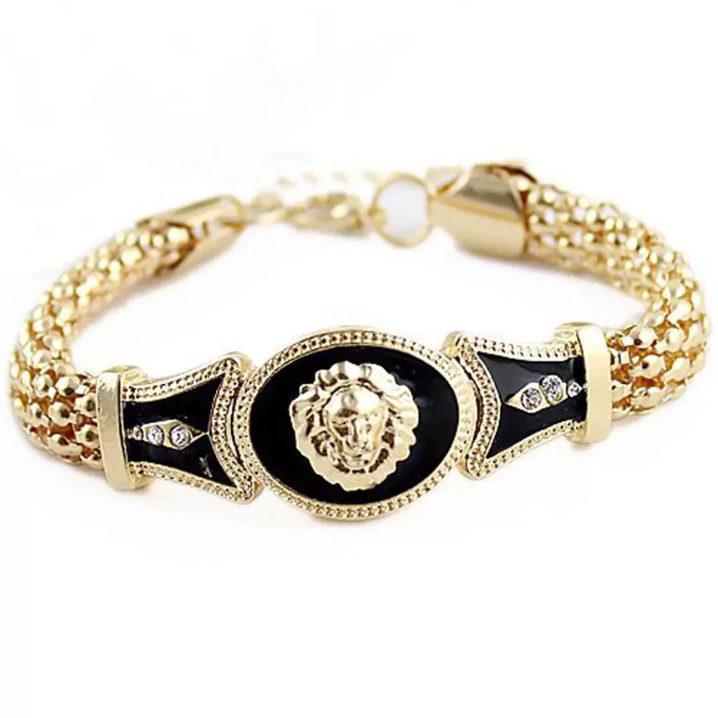 chic Versace men's gold bracelets