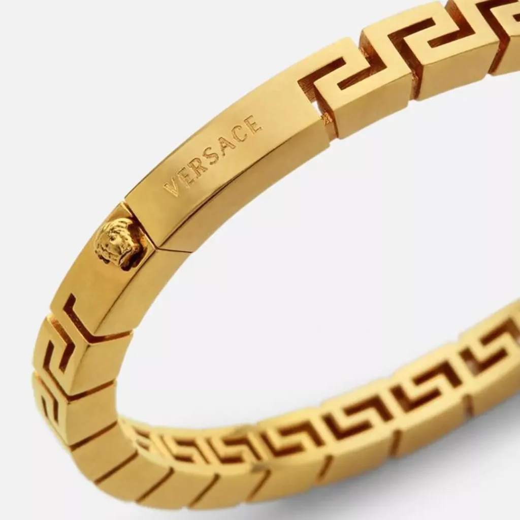 attractive Versace men's gold bracelets