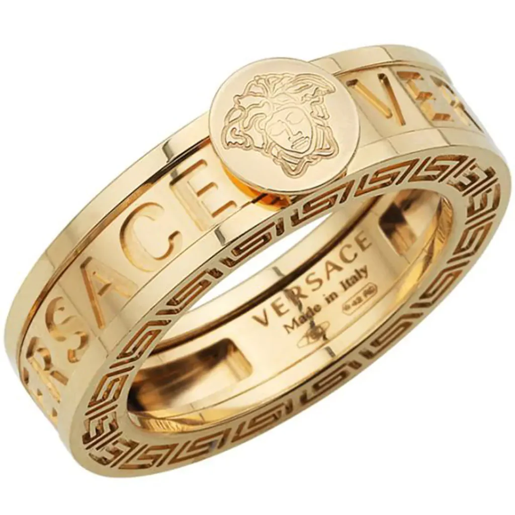 classy Versace men's gold bracelets