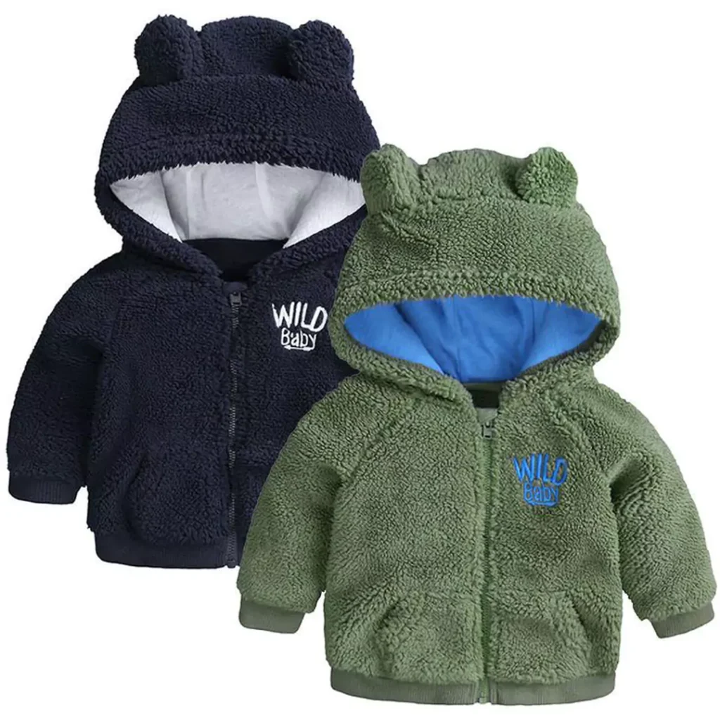 teddy winter jackets for baby boys