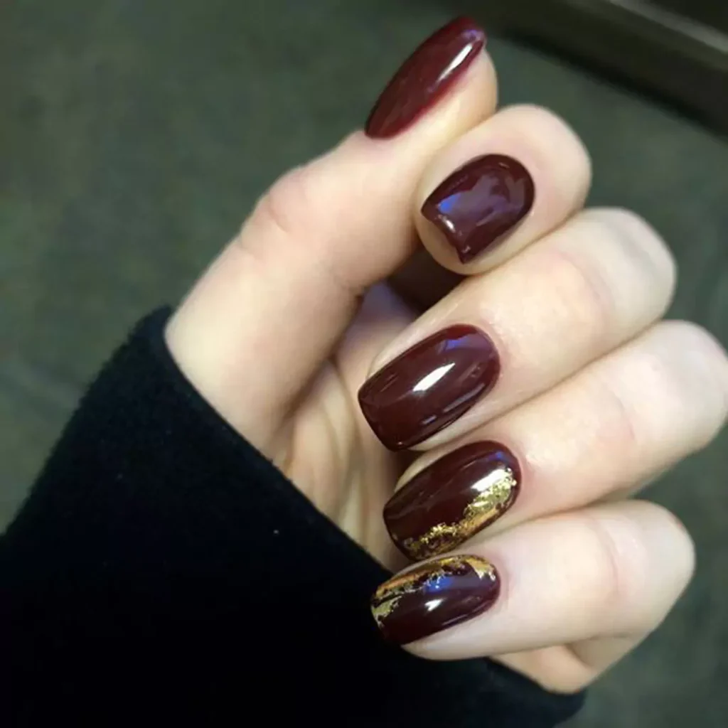 regal nail designs with cranberry crimson 