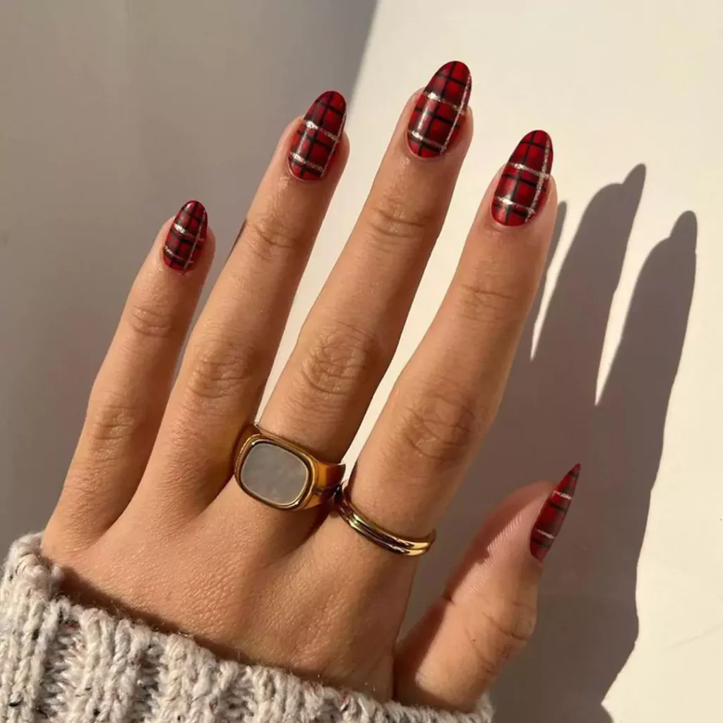 glamorous nail designs with cranberry crimson 