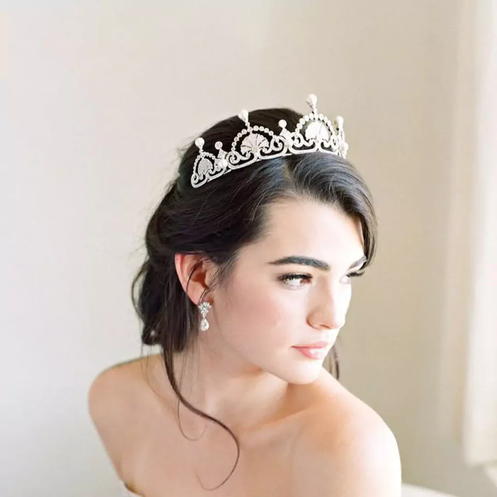 delicate bridal crowns of 2024