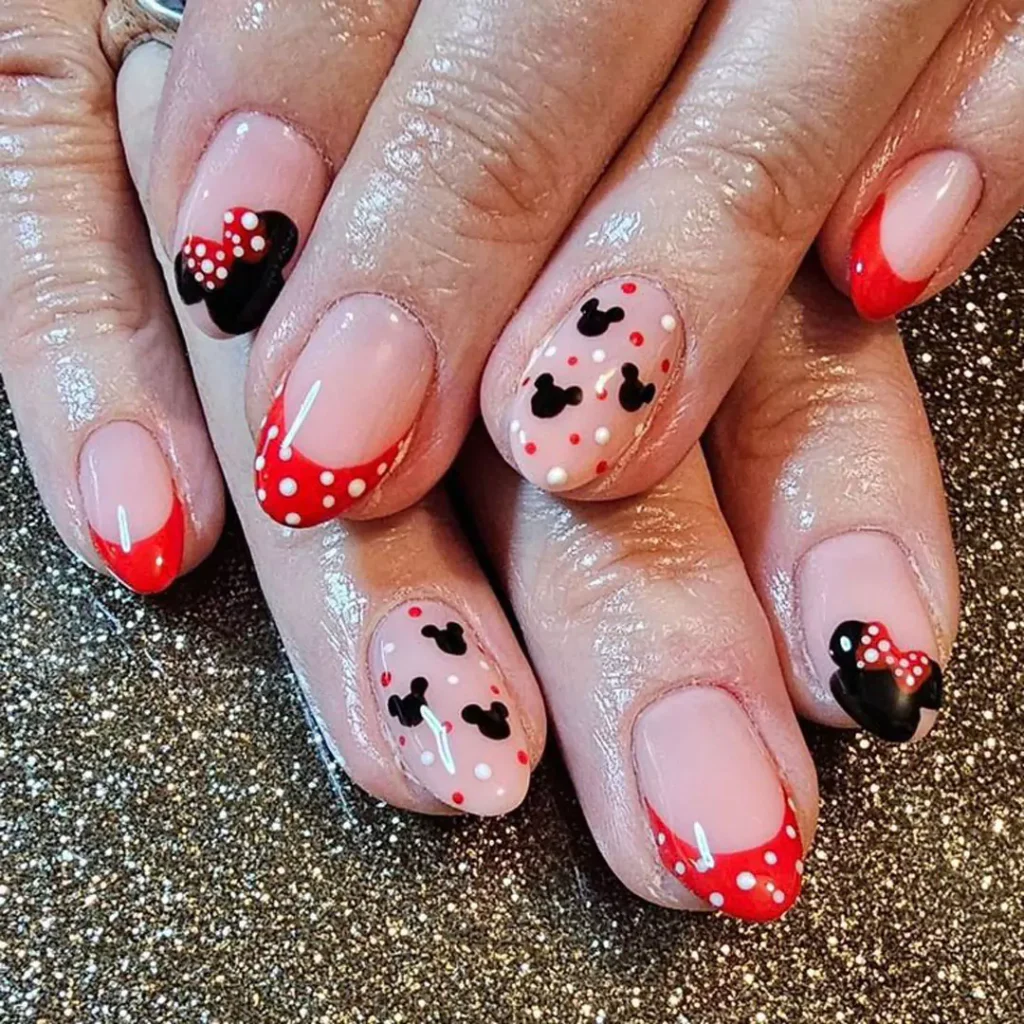 trendy Mickey nail designs of 2024