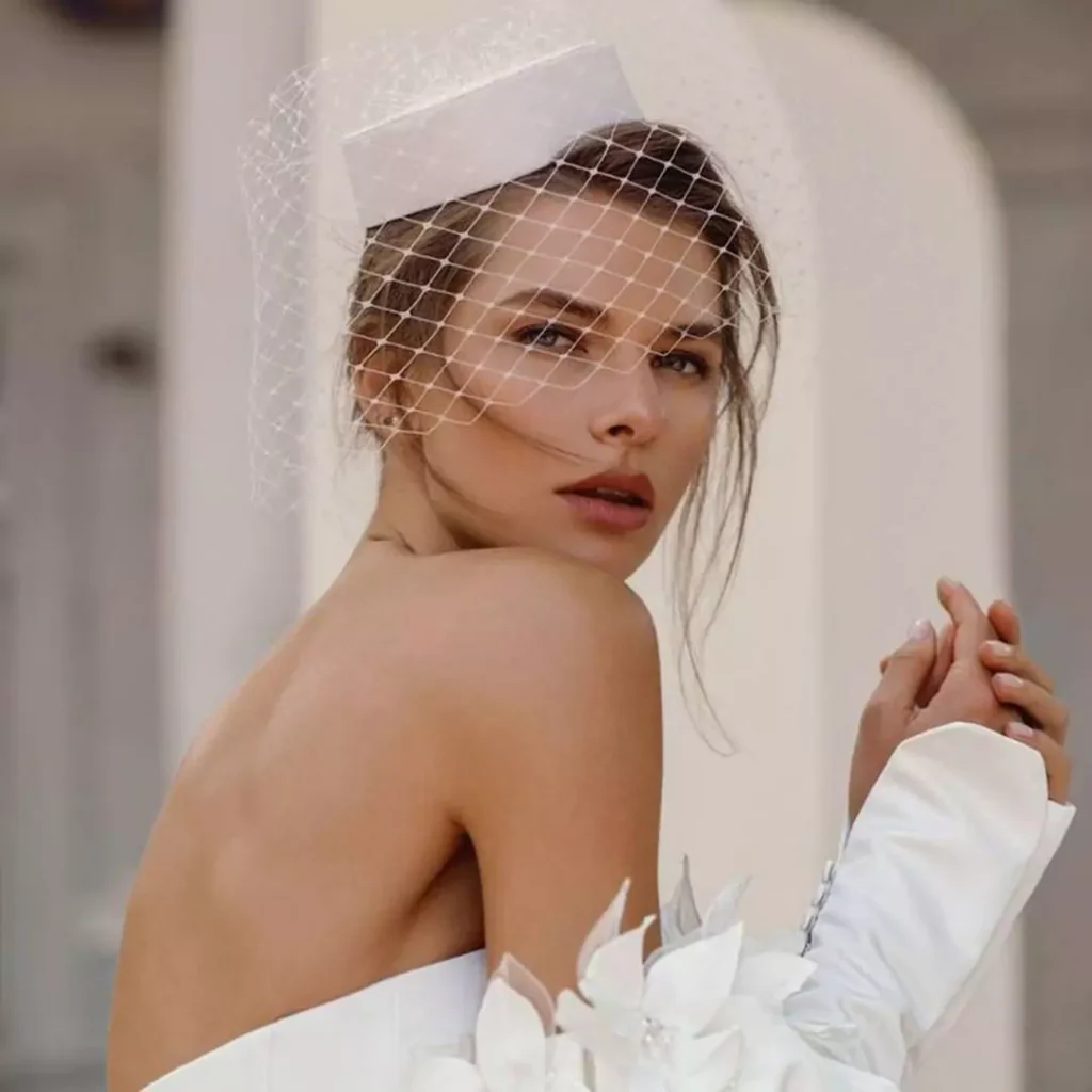 sleek bridal hats of 2024 