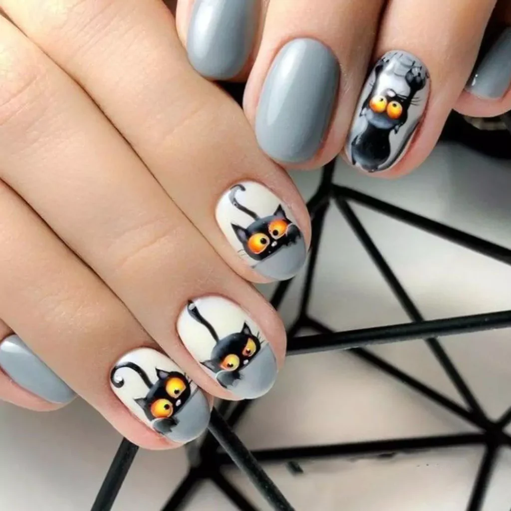 trendy cat nail designs