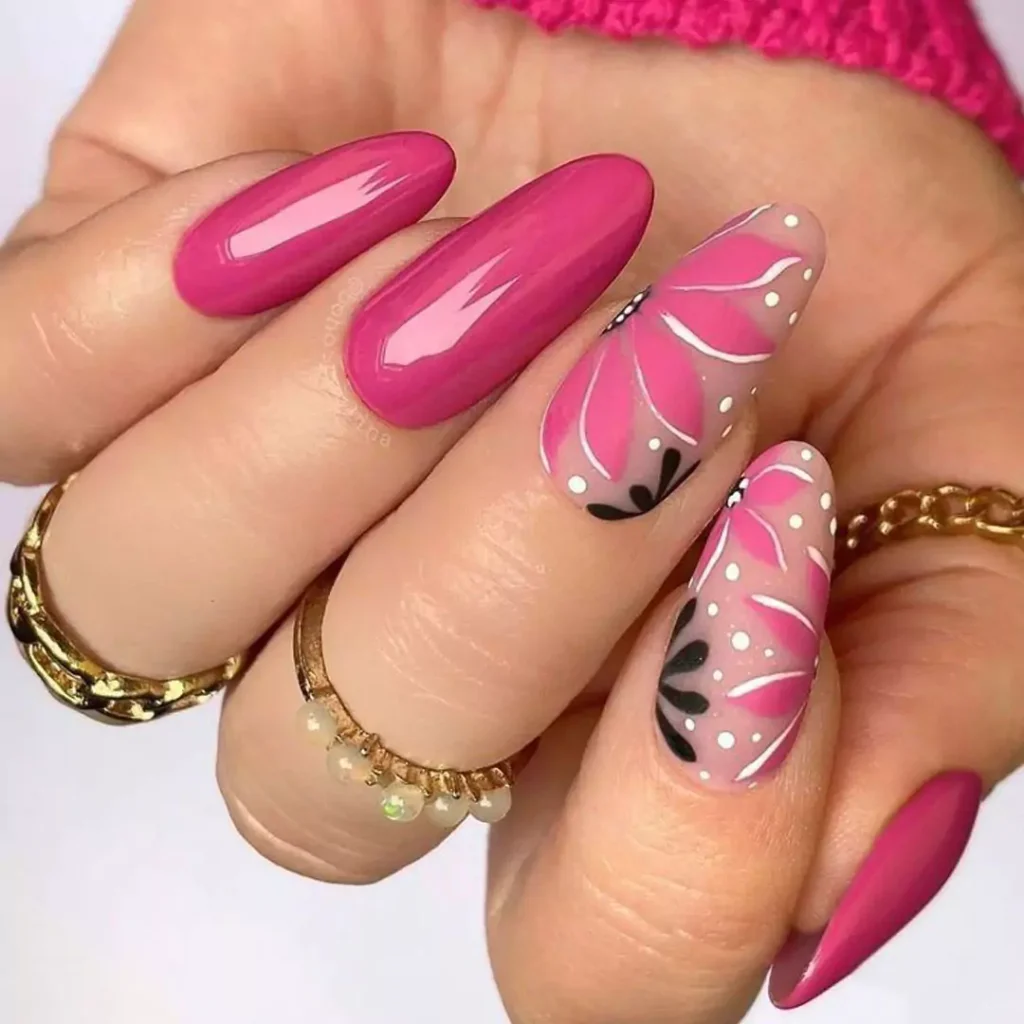 regal magenta nail designs 