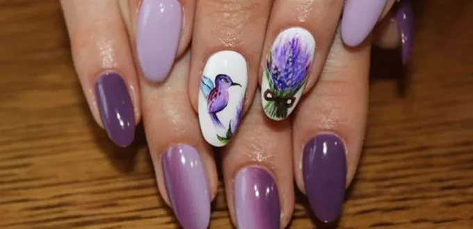 chic bird nail designs