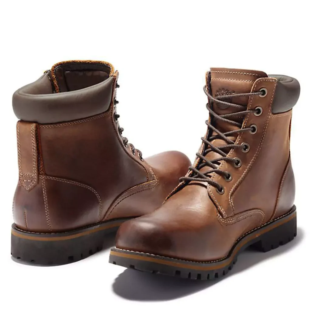 elegant brown short boots for men 