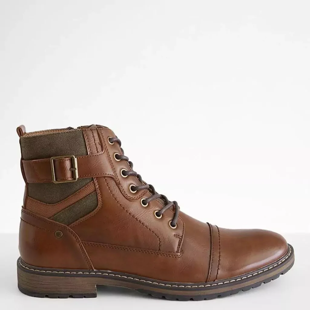 comfortable brown short boots for men 