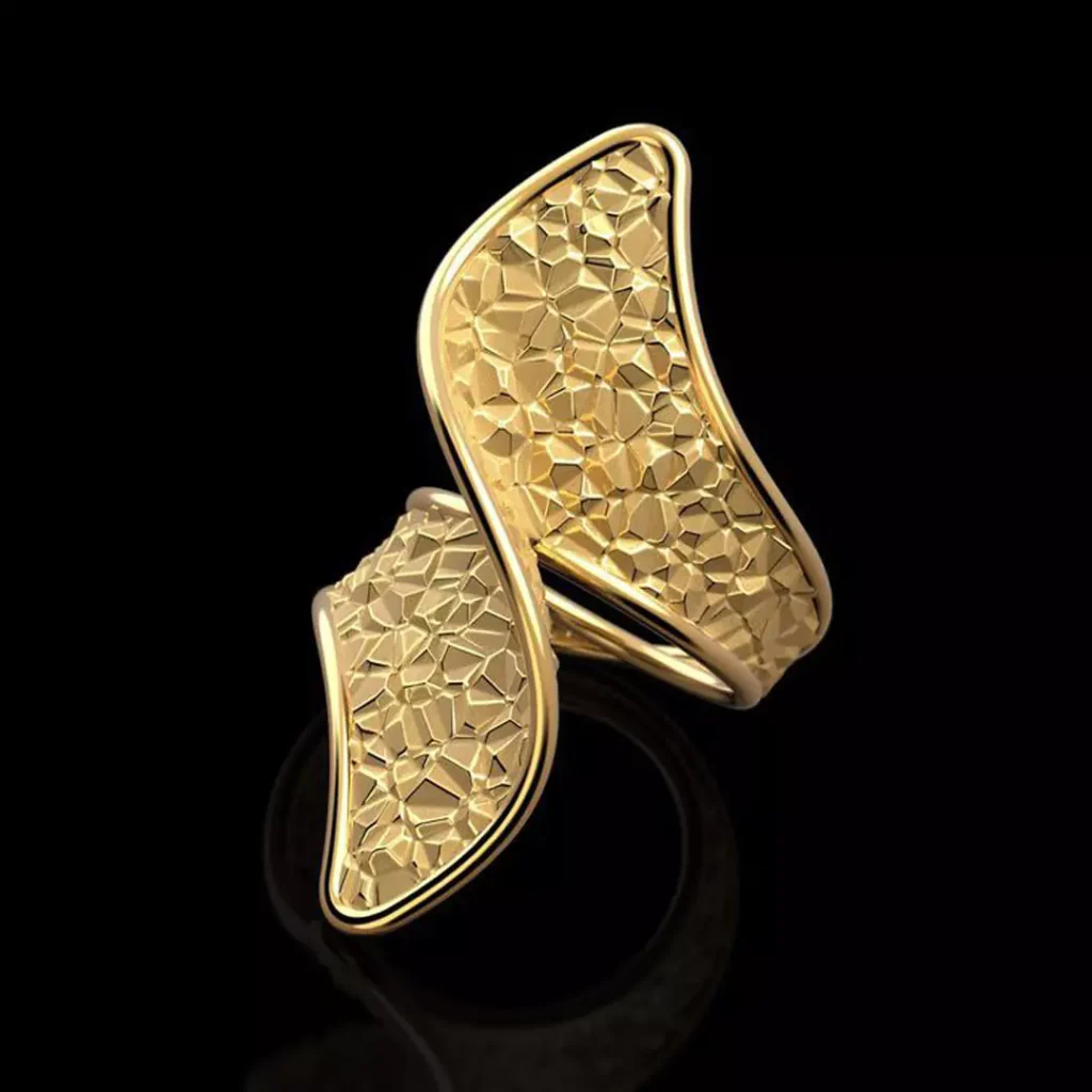 unique chunky gold rings