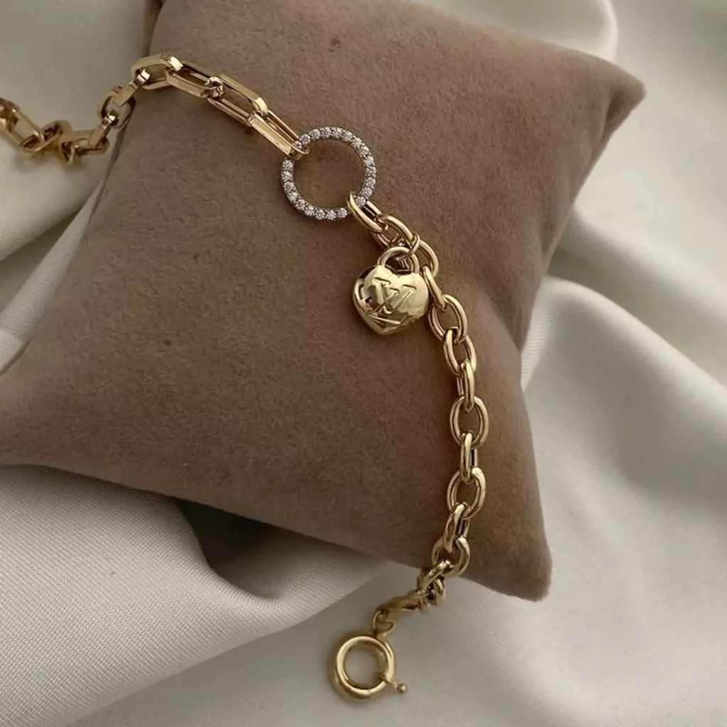 unique circle design gold bracelets