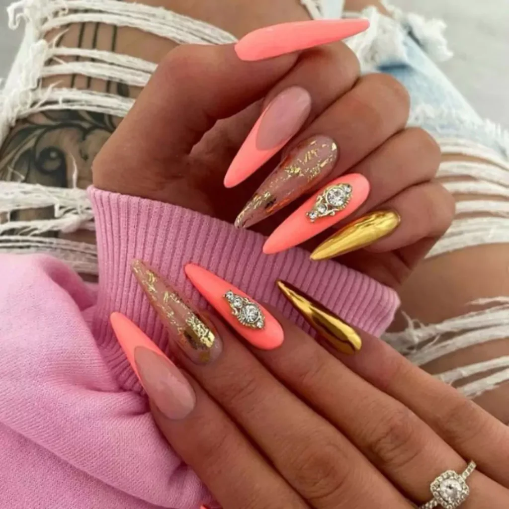 whimsical coral nail designs