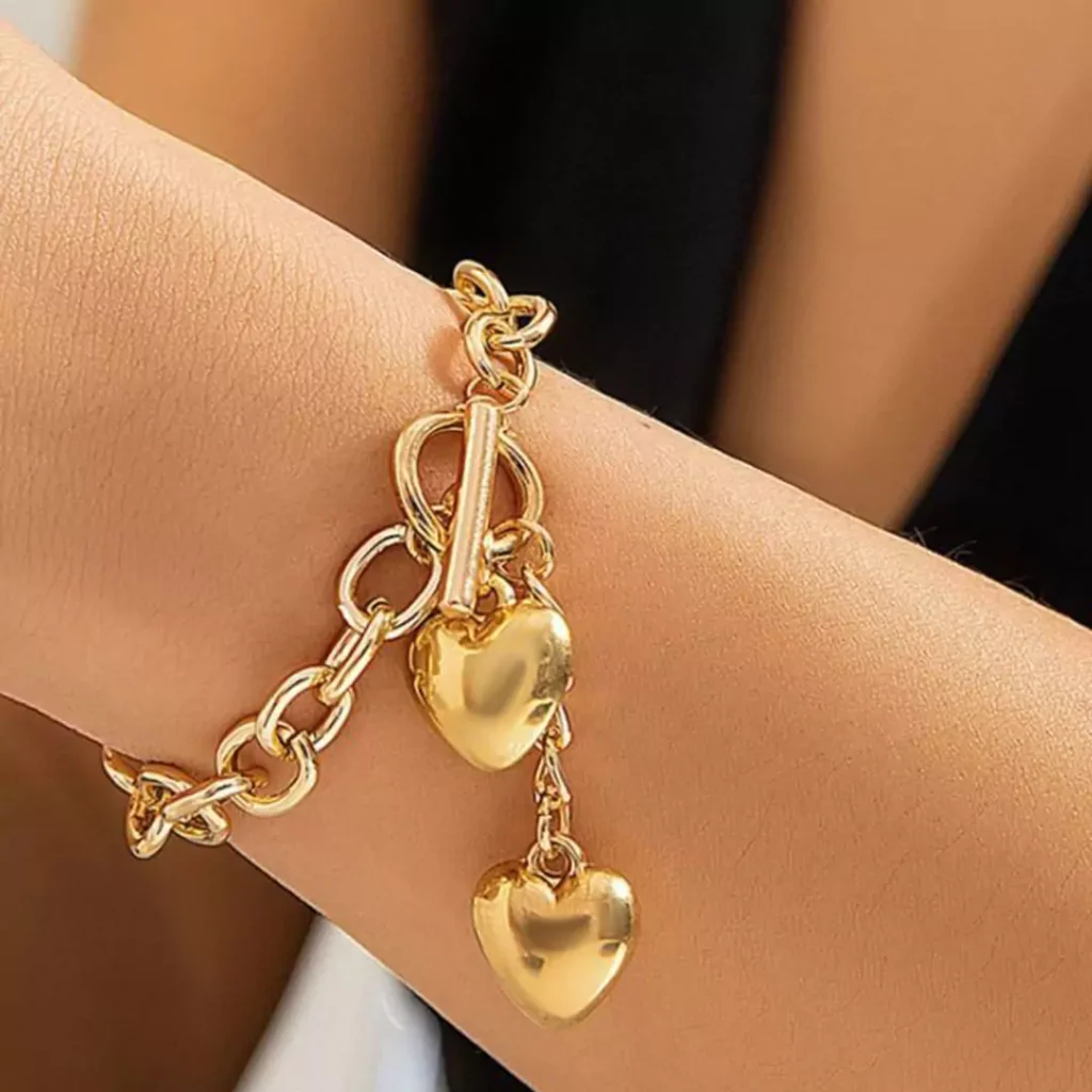 chic gold chain bracelets 