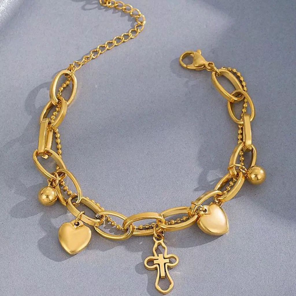 stylish gold chain bracelets 