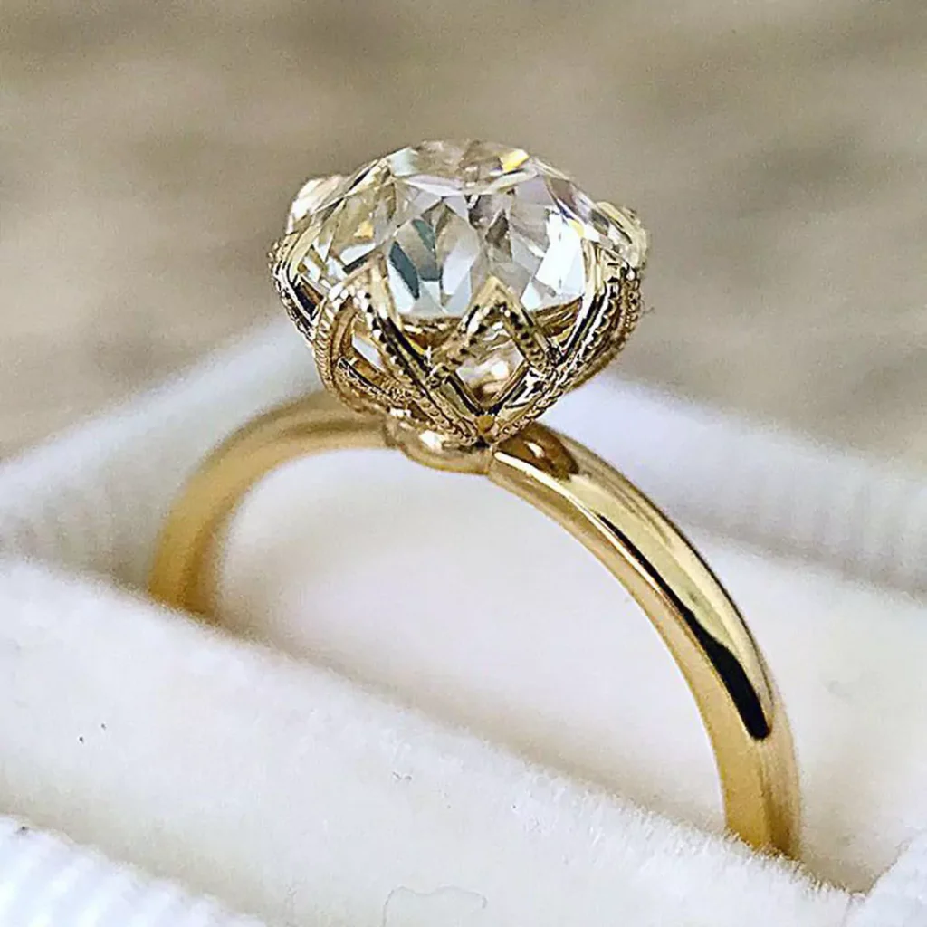 magnificent gold solitaire rings