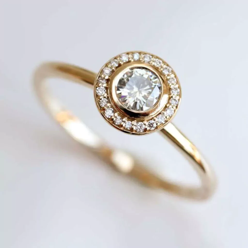 elegant gold solitaire rings