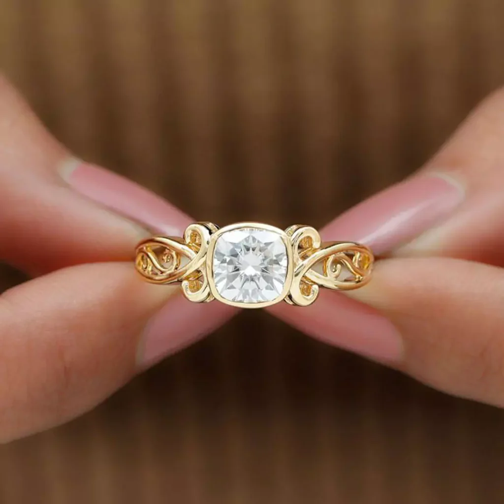 exquisite gold solitaire rings