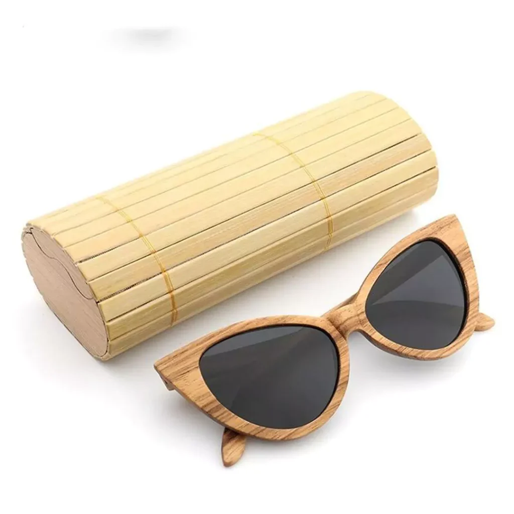 classy wooden frame sunglasses