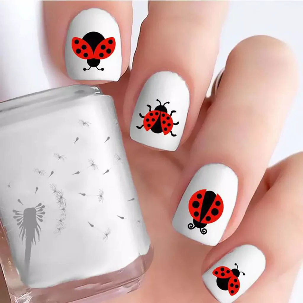 captivating ladybug nail designs