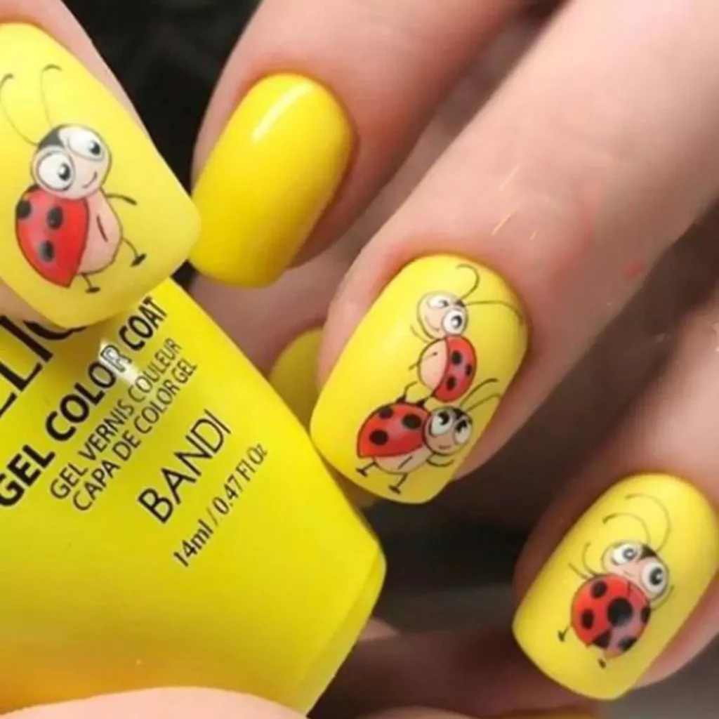 unique ladybug nail designs