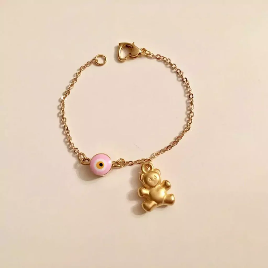 sophisticated gold anklets for baby girls 