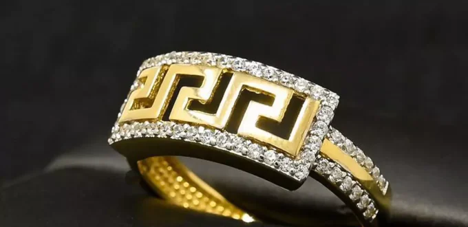 alluring Women's Versace Gold Rings