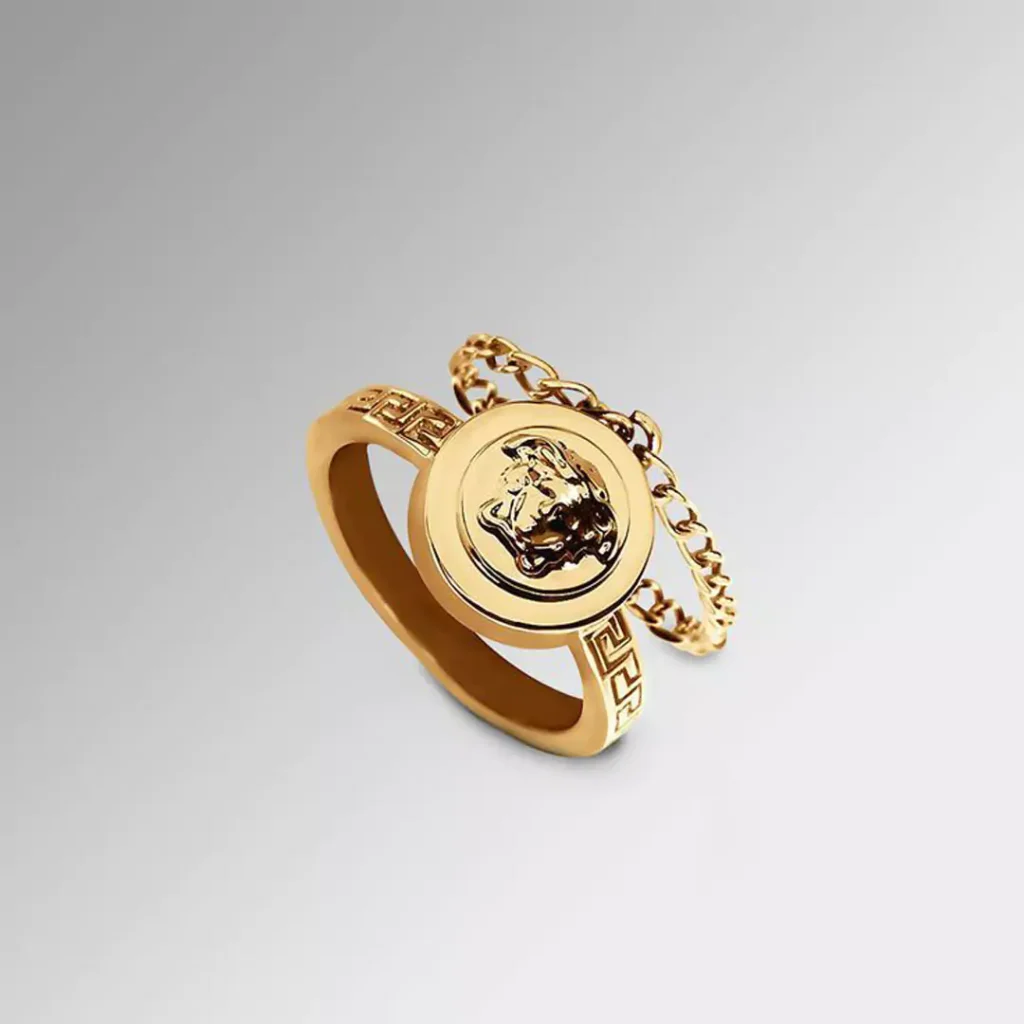 luxurious Women's Versace Gold Rings