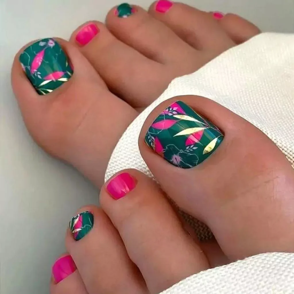 Eye-catching toenail designs