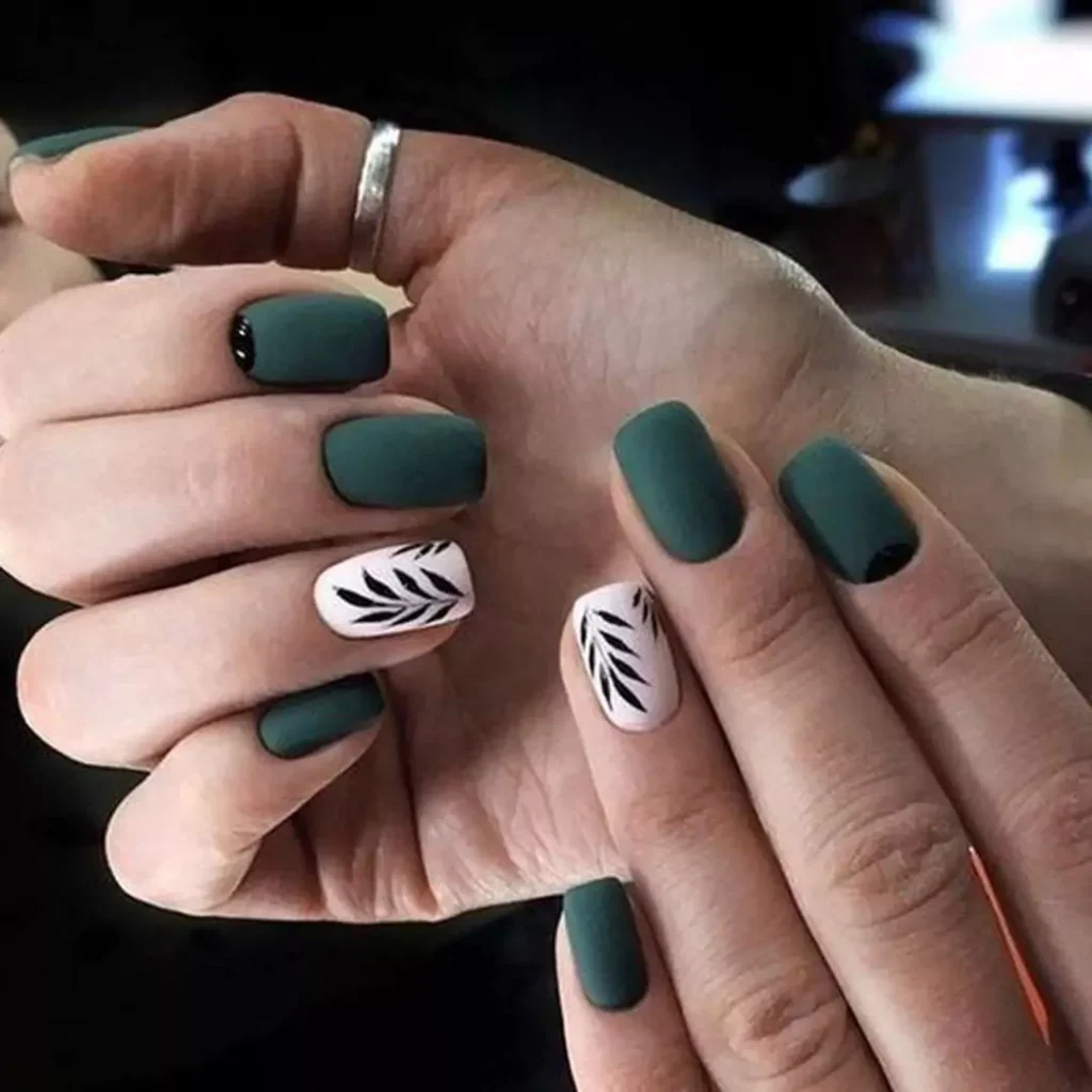 opulent short matte and velvet nails designs 