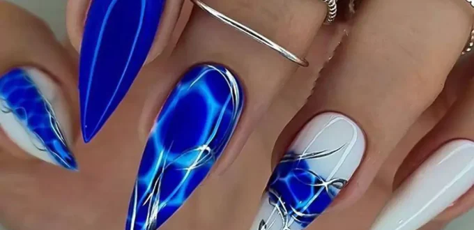 attractive long nails with stylish and beautiful designs