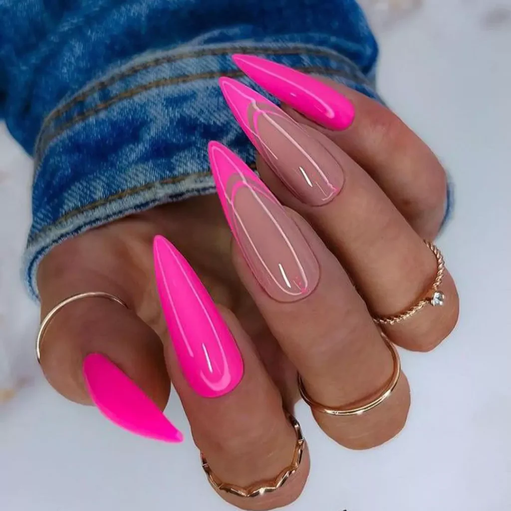 chic long nails with stylish and beautiful designs 