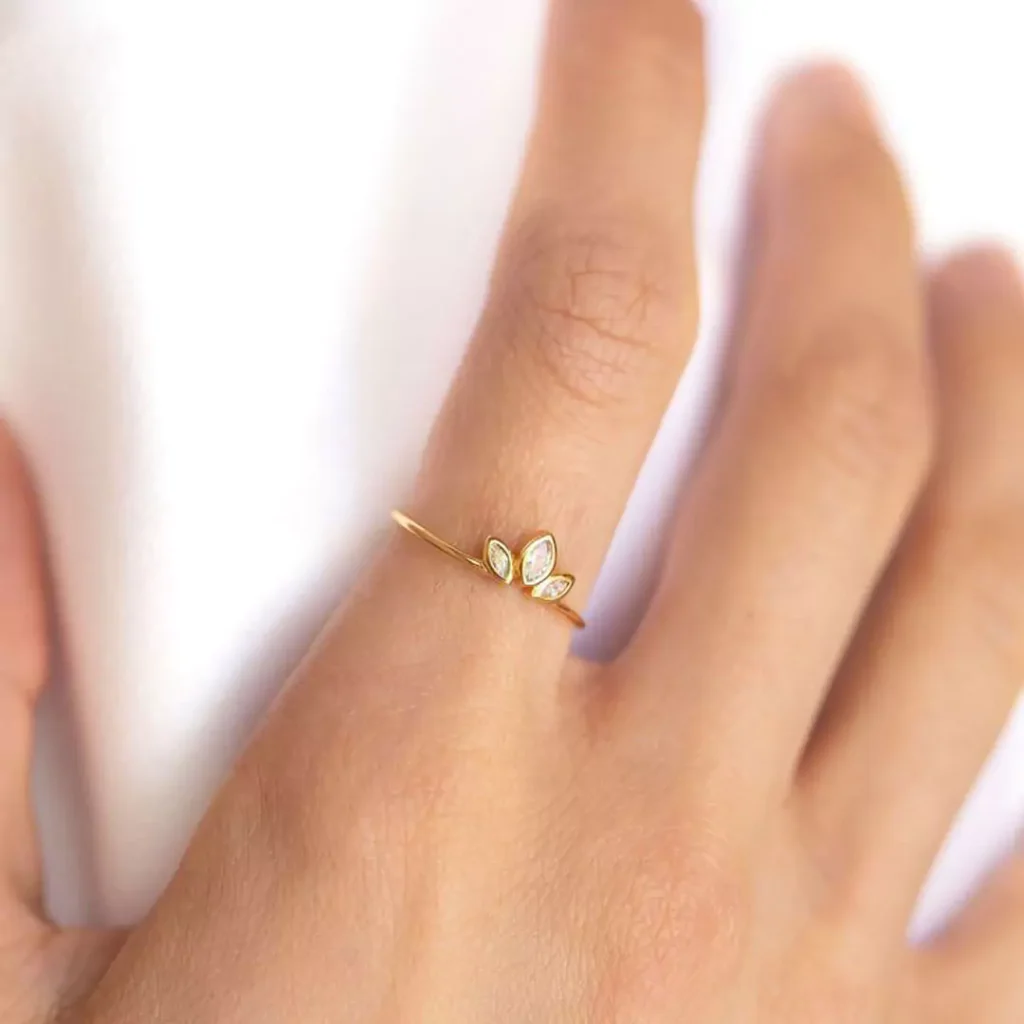 beautiful gold dainty Rings