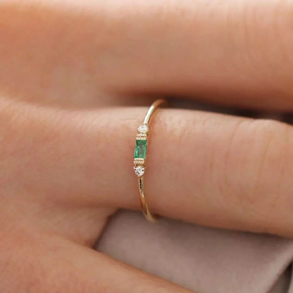 stunning gold dainty Rings