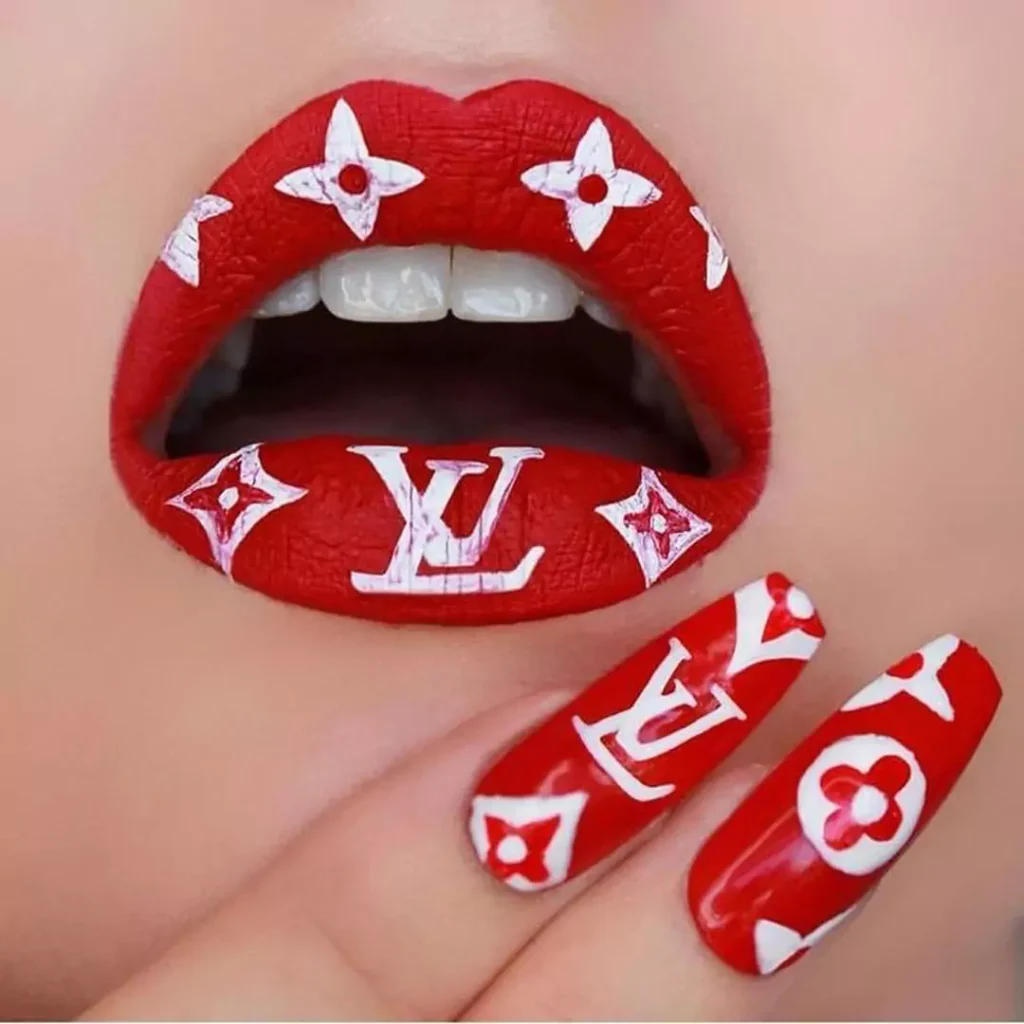 LV attractive lip makeup