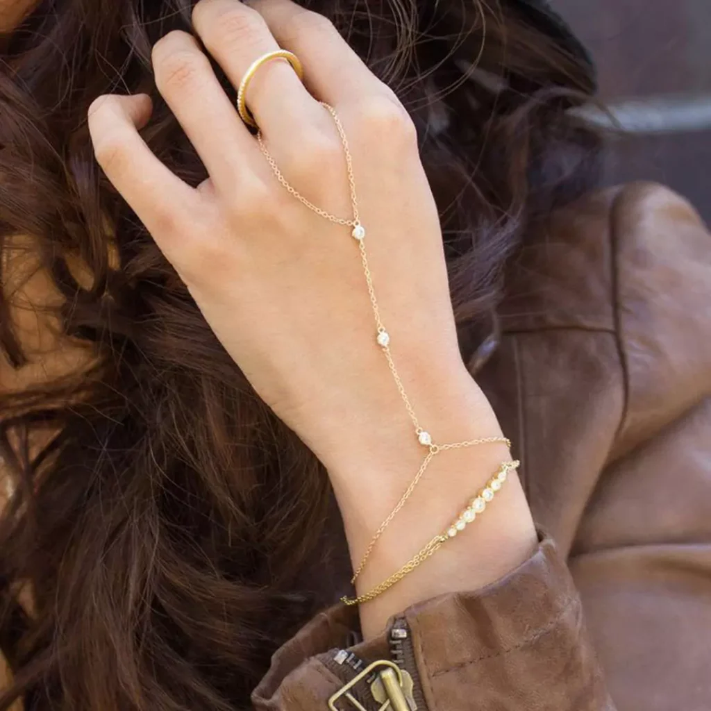 luxurious gold ring bracelets