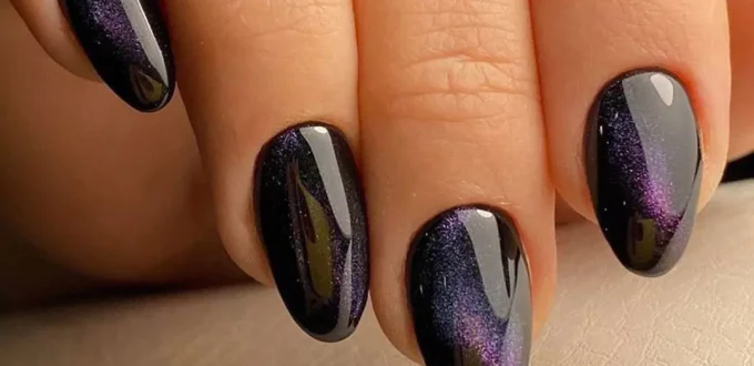 captivating galactic shine nail designs