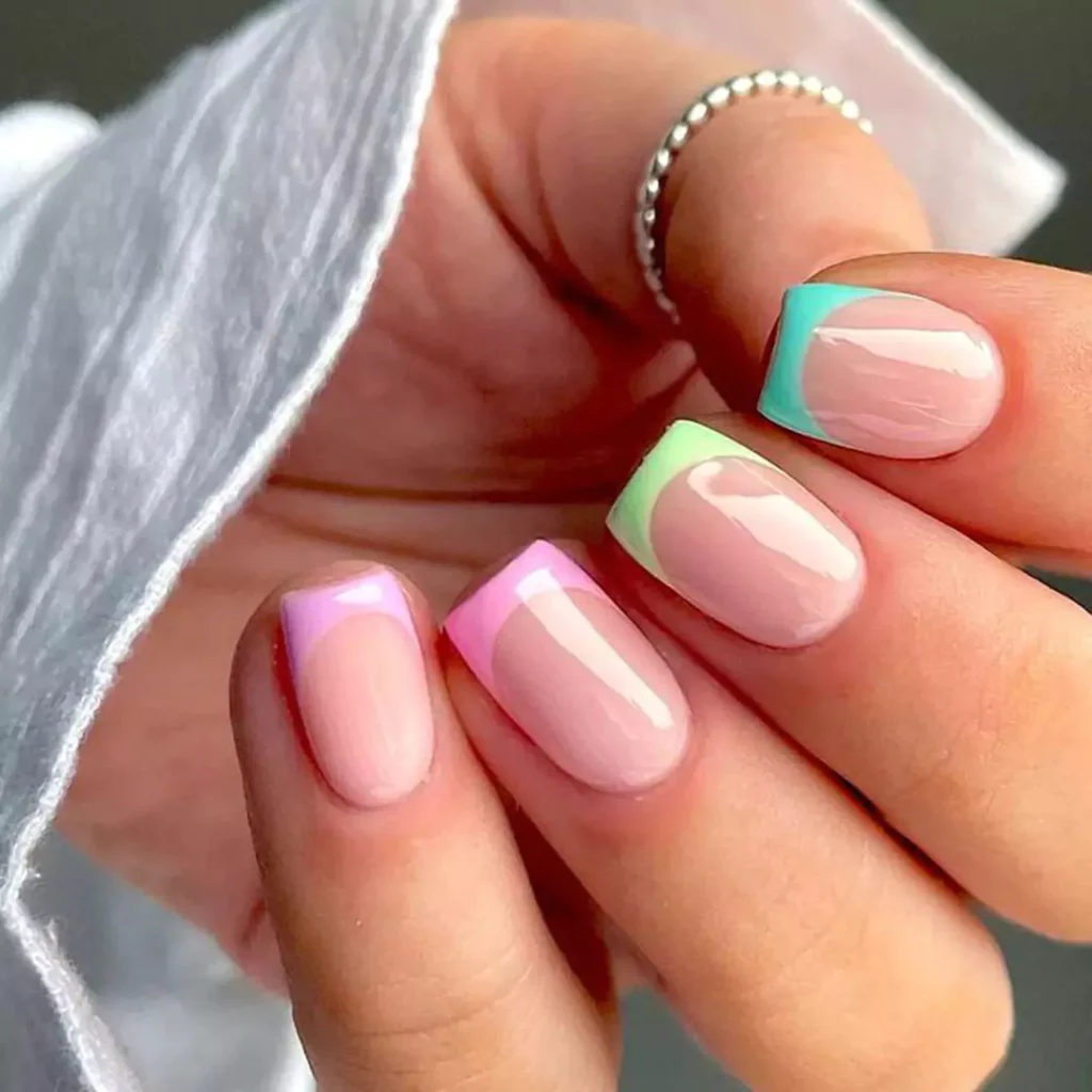 delicate pastel nail designs