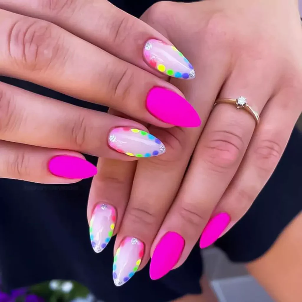 glamorous pastel nail designs