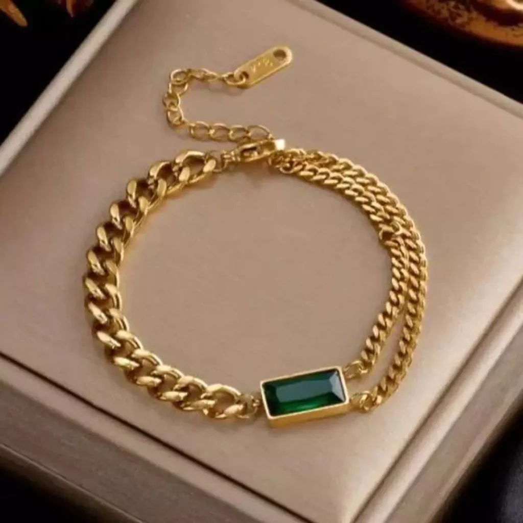 majestic Emerald gold bracelets