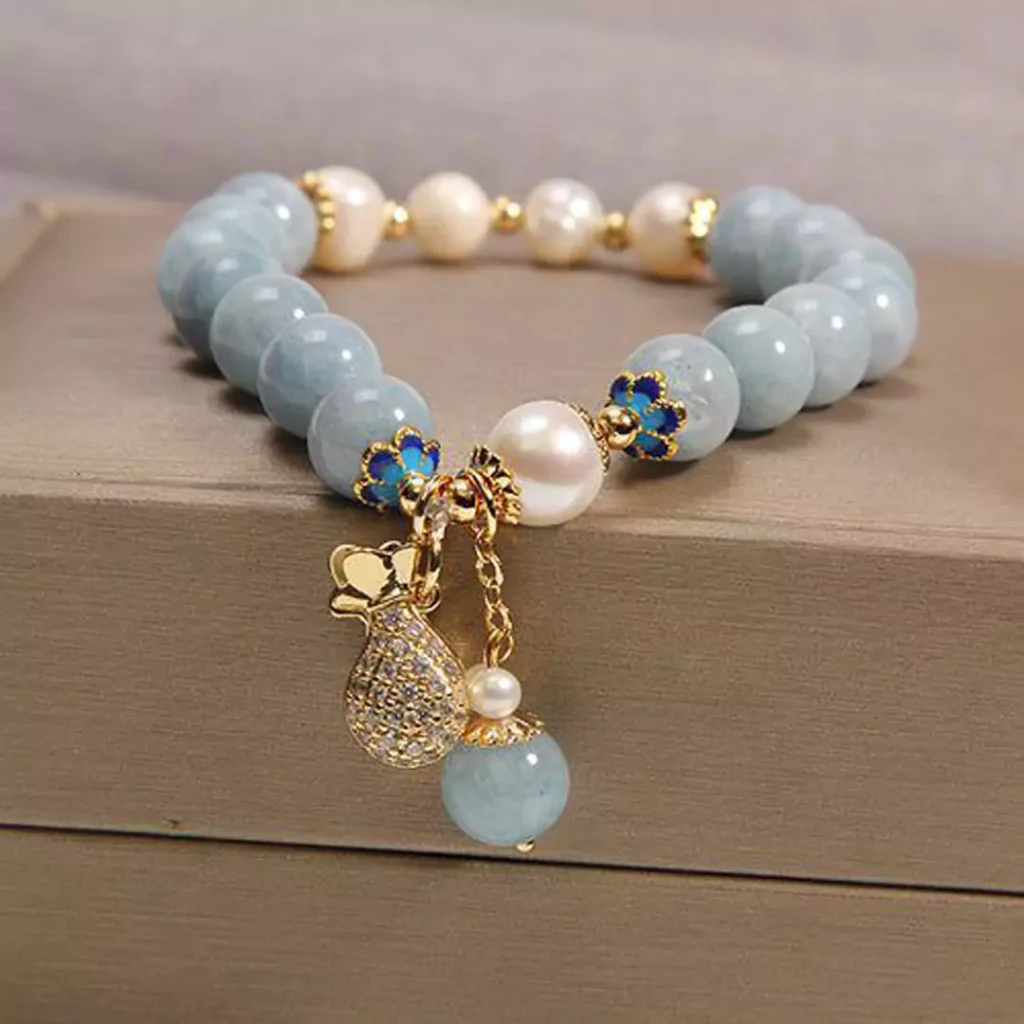 exquisite gold pearl bracelets for girls