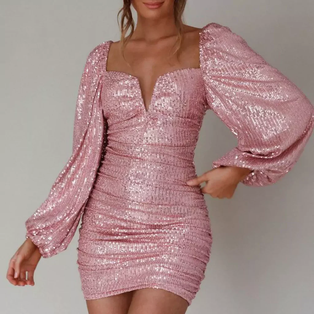 trendy short sparkling party dresses for women of 2024 