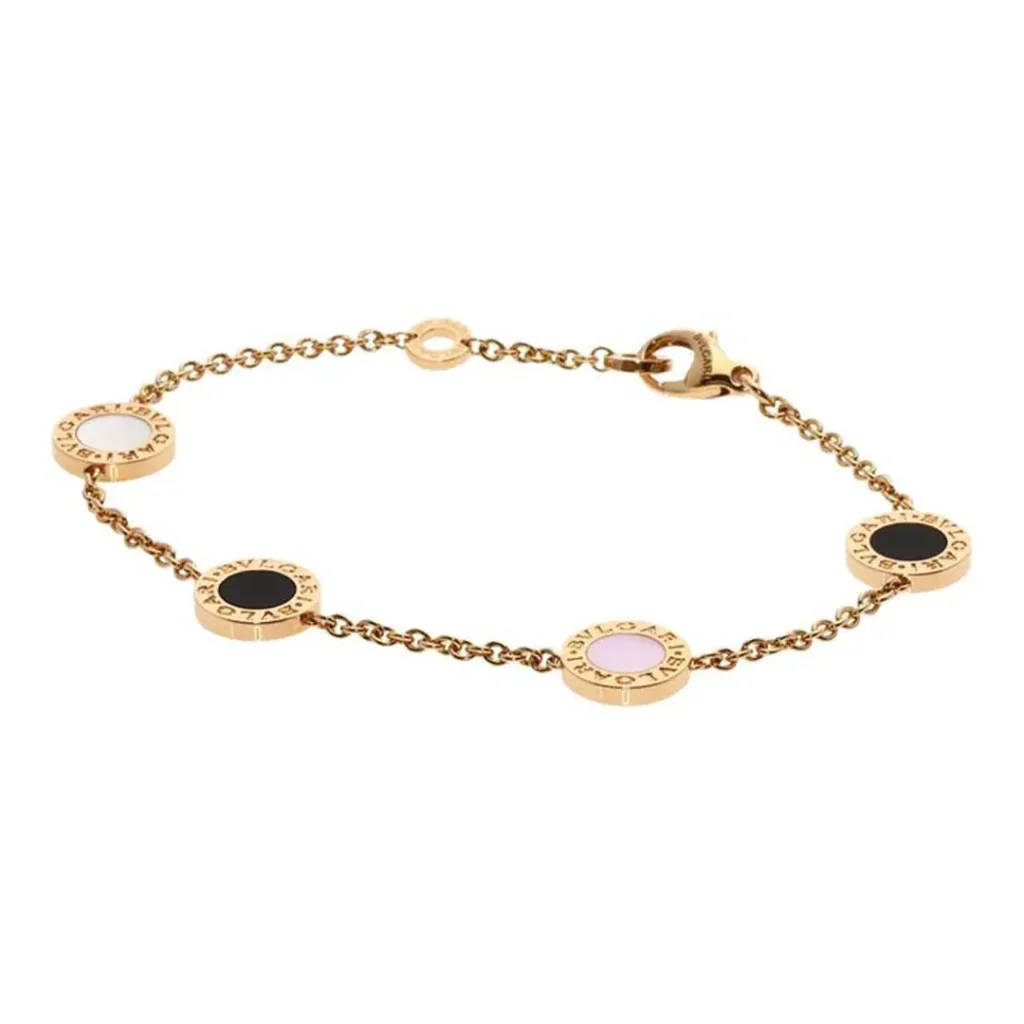 dazzling BVLGARI gold bracelet for girls 