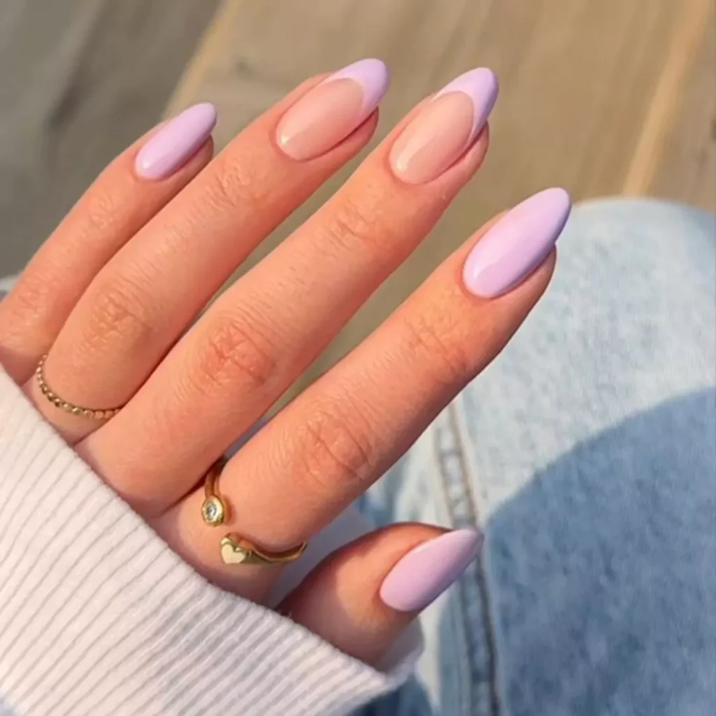 sophisticated Nail Designs in Light Purple theme 